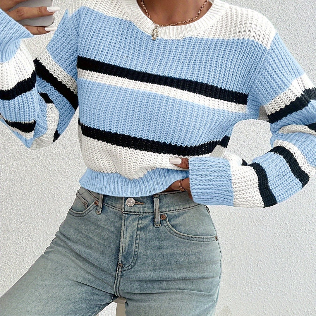 Wren | Farveblok Stribet Sweater