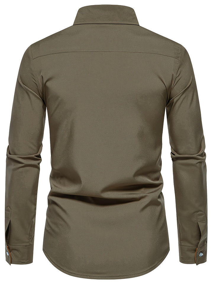 Anthony | Kontrast Trim Button-Up Skjorte
