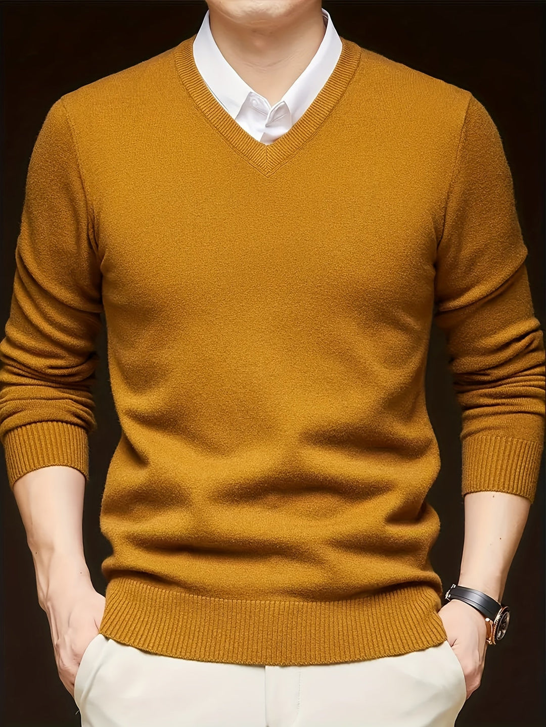 Hugh | Raffineret V-Hals Sweater