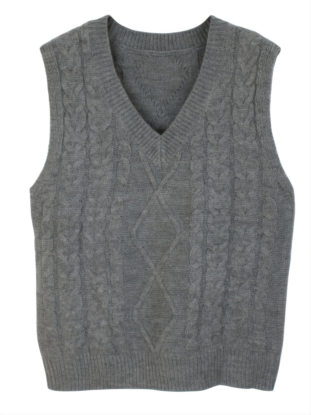Cora | Cozy Cable-Knit V-Hals Sweater Vest