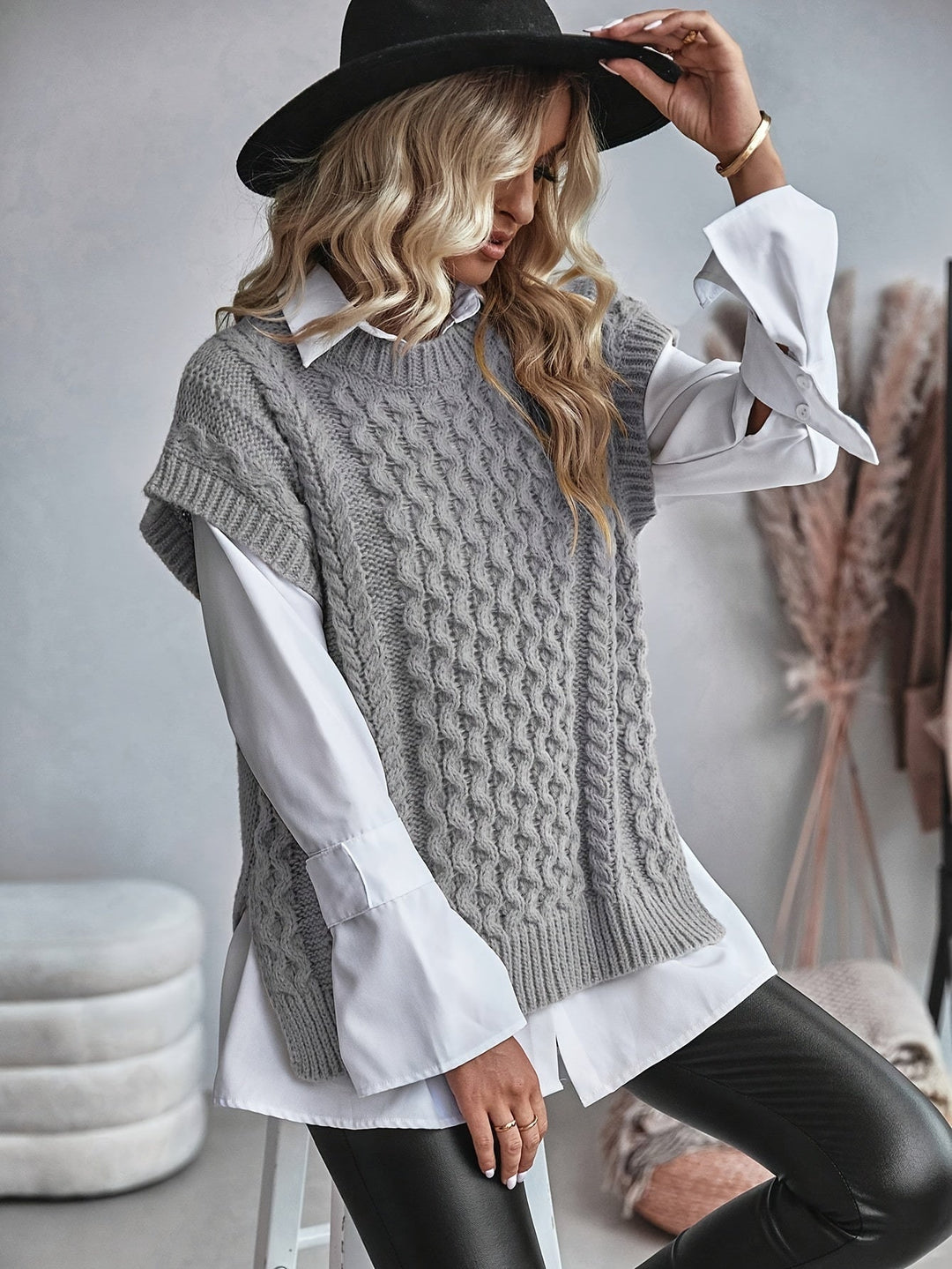 Bridget | Cozy Cable-Knit Sweater Vest