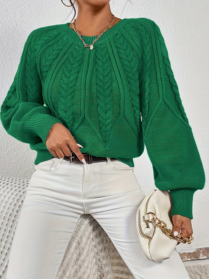 Eleanor | Afslappet Kabelstrik Sweater