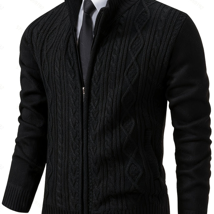 Walter | Tekstureret Full-Zip Cardigan