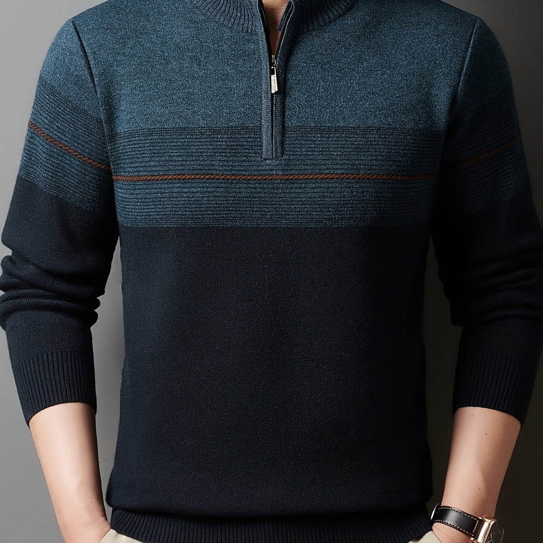 Lucas | Quarter-Zip Striktrøje