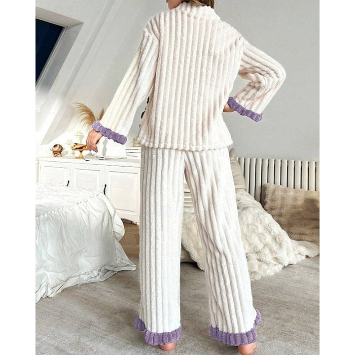 Winifred | Cozy Ruffle-Trim Two-Piece Set