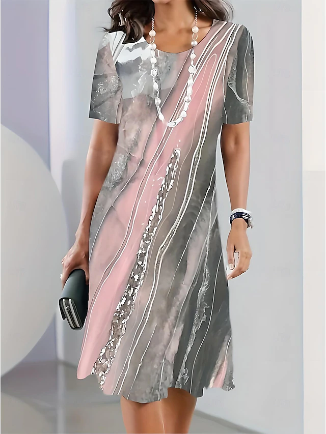 Tessa | Elegant Flydende Midi Kjole