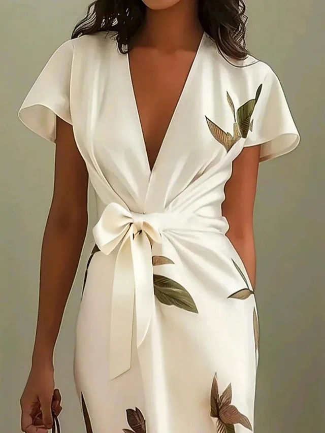 Vera | Wrap-Front Midi Kjole