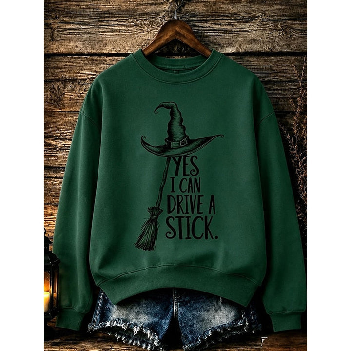 Quinn | Halloween Heks Grafisk Sweatshirt