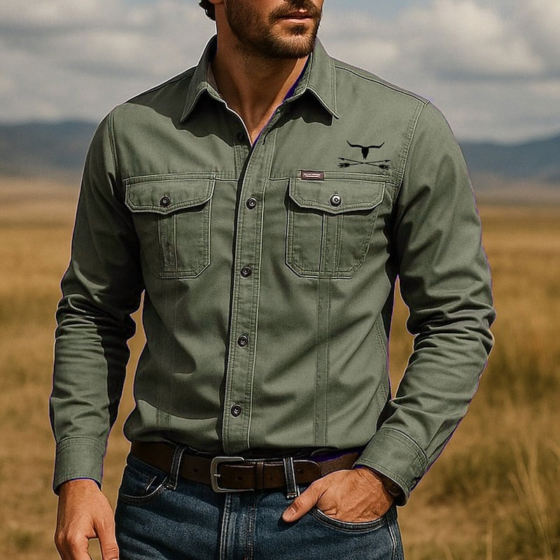 Wade | Robust Western Arbejds skjorte