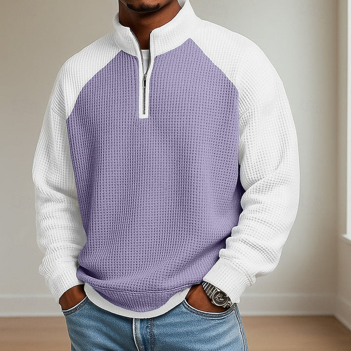 Lincoln | Tekstureret Quarter-Zip Pullover