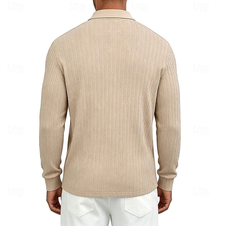 Rhett | Tekstureret Quarter-Zip Polo Shirt