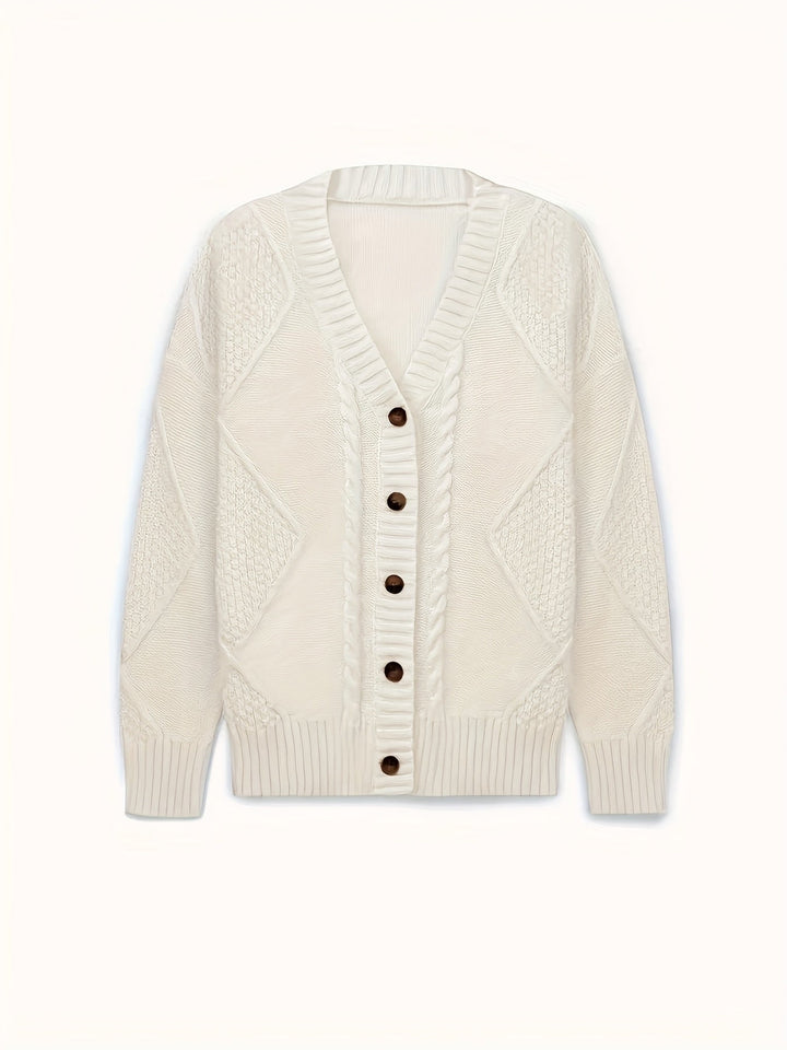 Lucinda | Cozy Cable-Knit Button Cardigan