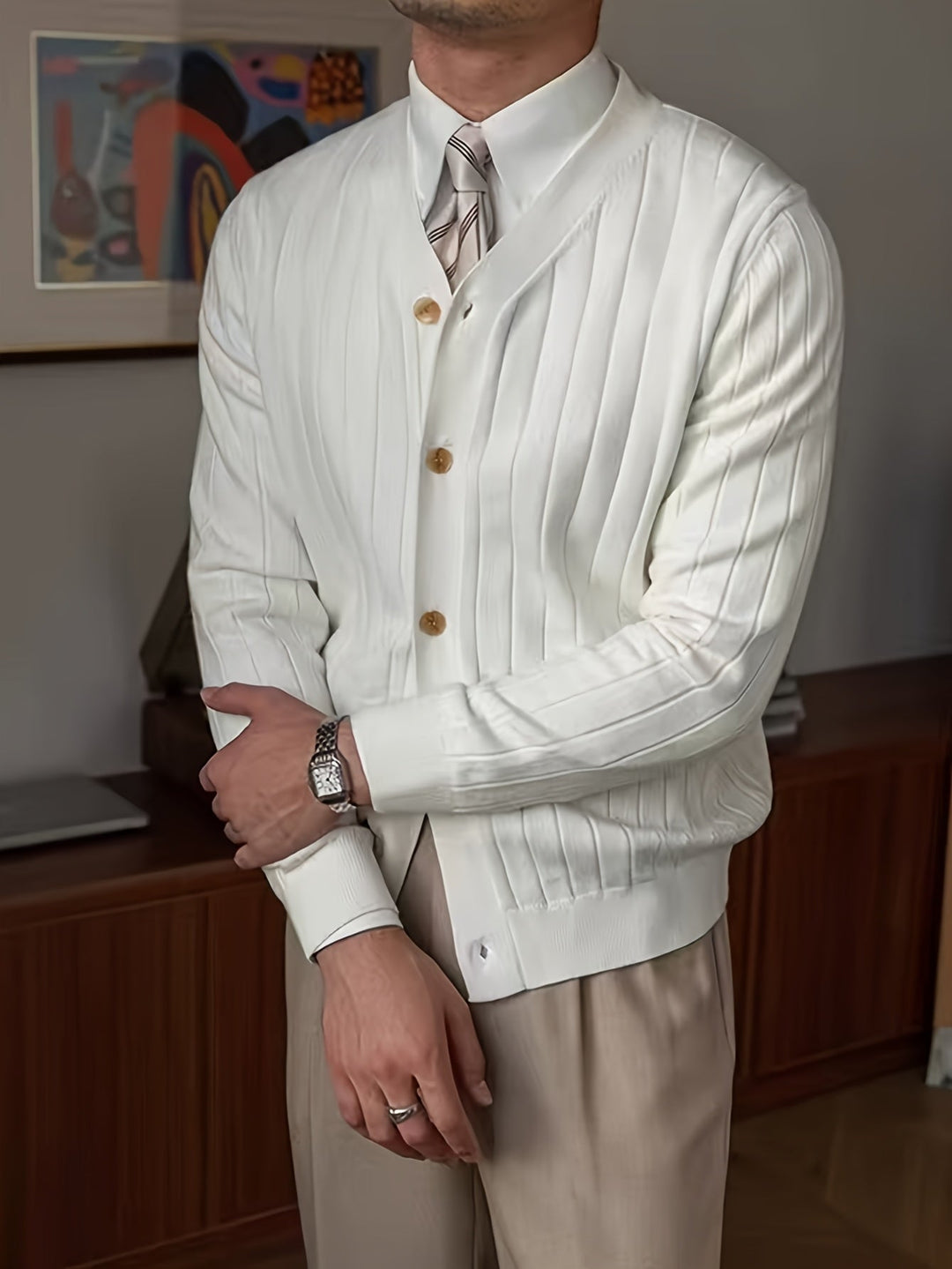 Arthur | Ribbede Knappede Cardigan
