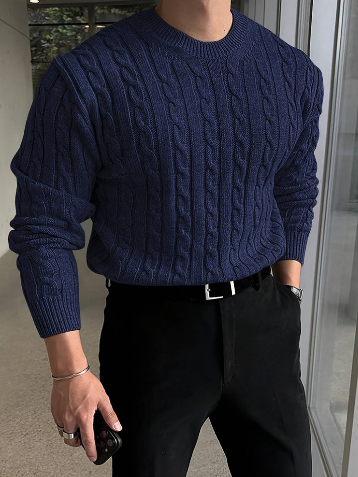 Preston | Twisted Cable Pullover Sweater