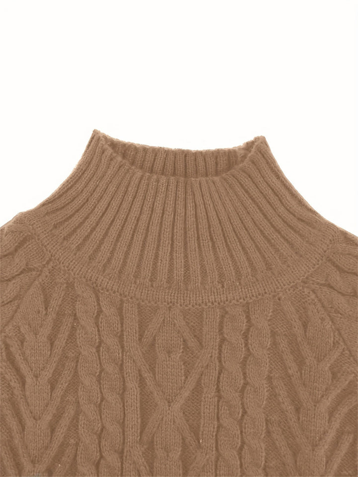 Eloise | Tekstureret Halv-Krave Sweater