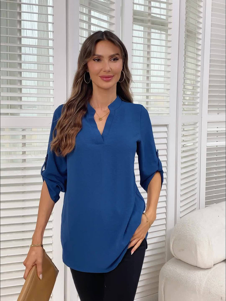 Corinne | Raffineret V-Hals Bluse