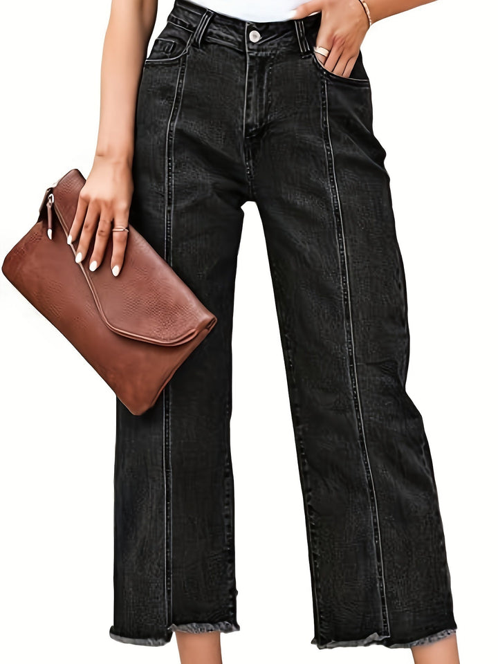 Denise | Skræddersyede Cropped Straight-Leg Jeans
