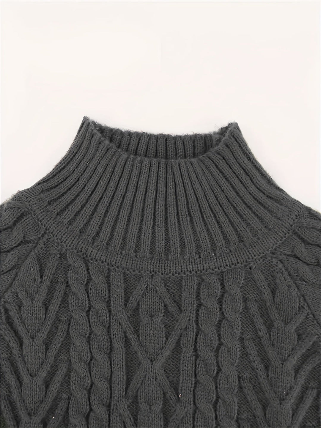 Eloise | Tekstureret Halv-Krave Sweater