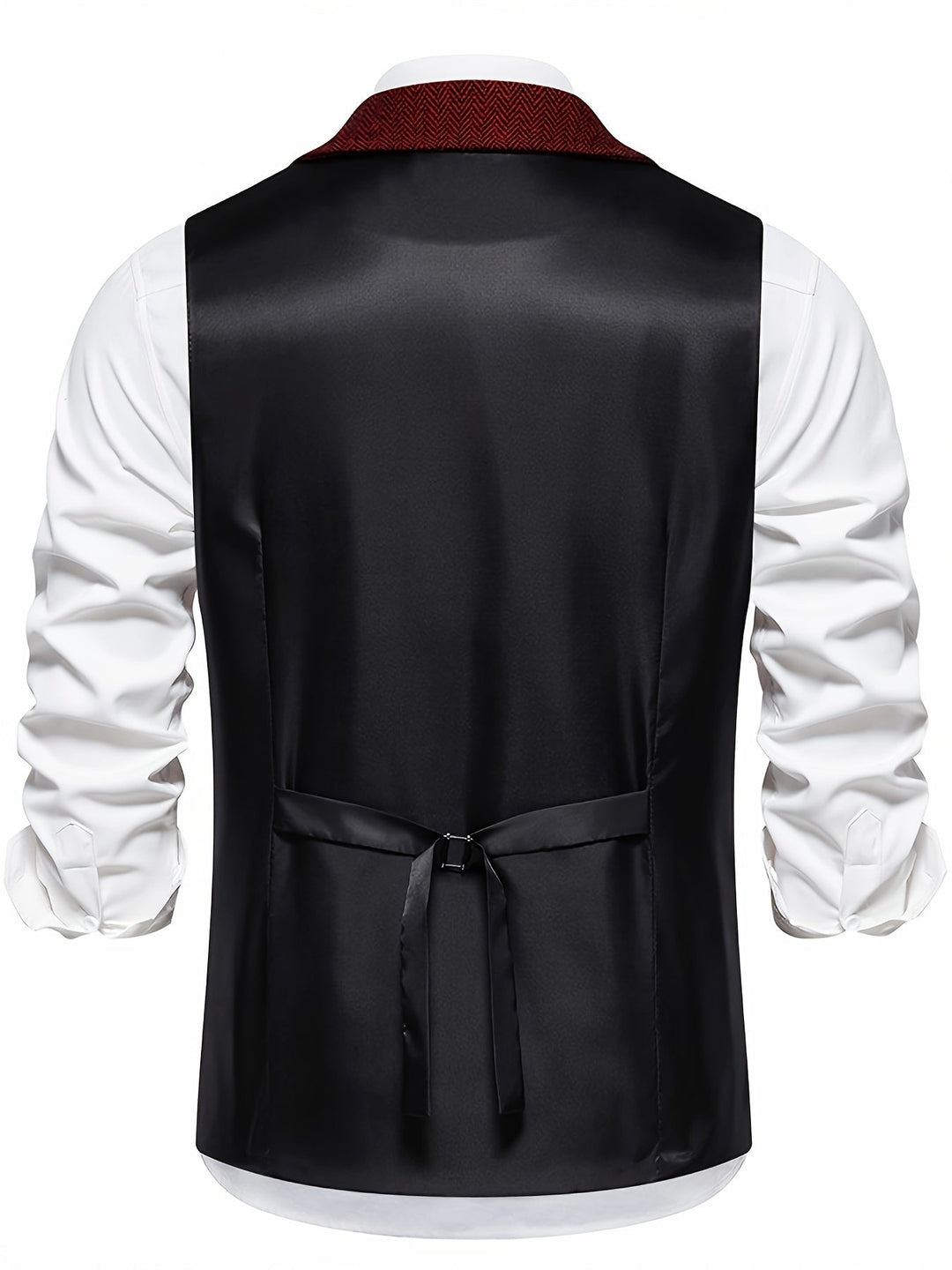 Edmund | Herringbone Enkeltknappet Vest