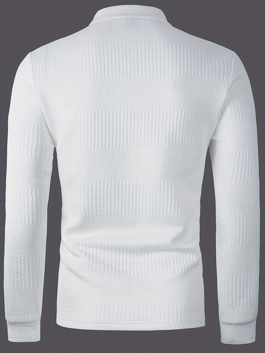 Fletcher | Tekstureret Langærmet Polo Shirt