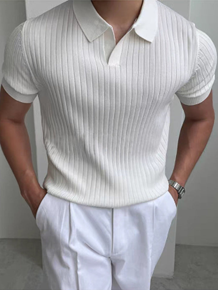 Cameron | Raffineret Tekstureret Polo Shirt