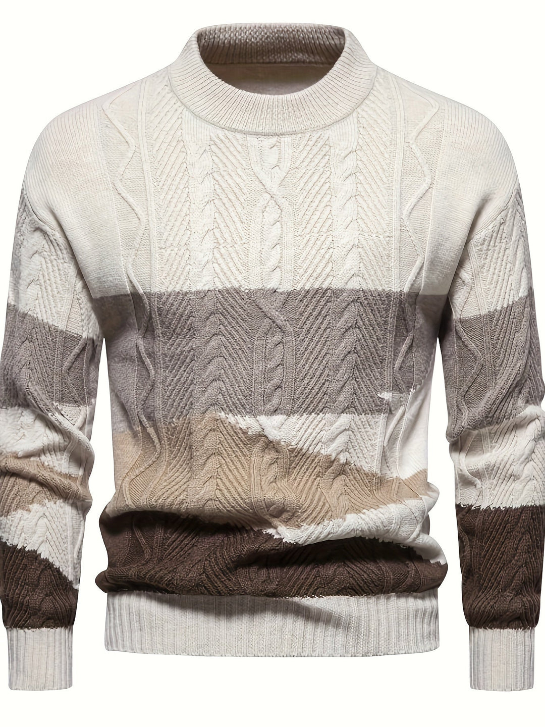 Simon | Tekstureret Farveblok Sweater