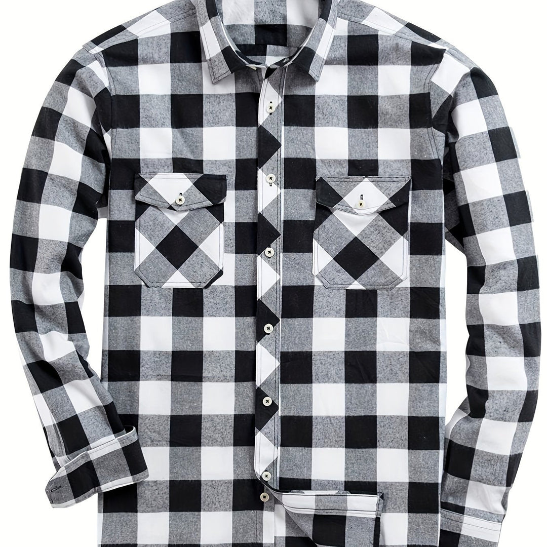 Miles | Klassisk Tjekket Flannel Skjorte