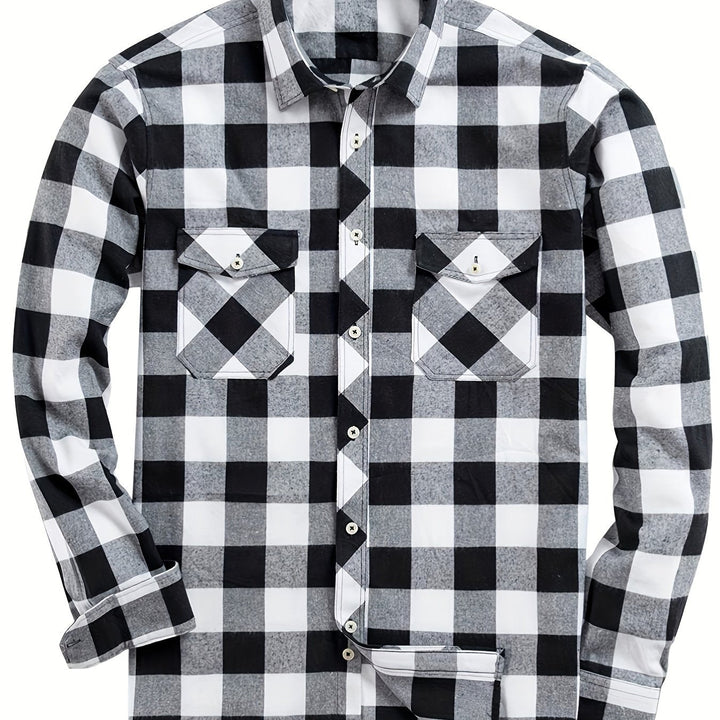 Miles | Klassisk Tjekket Flannel Skjorte