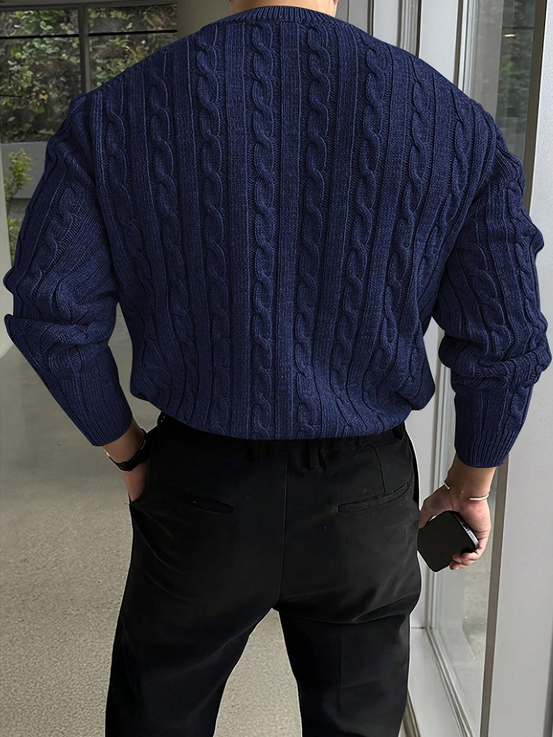 Jonas | Kabelstrikket Crew Neck Sweater
