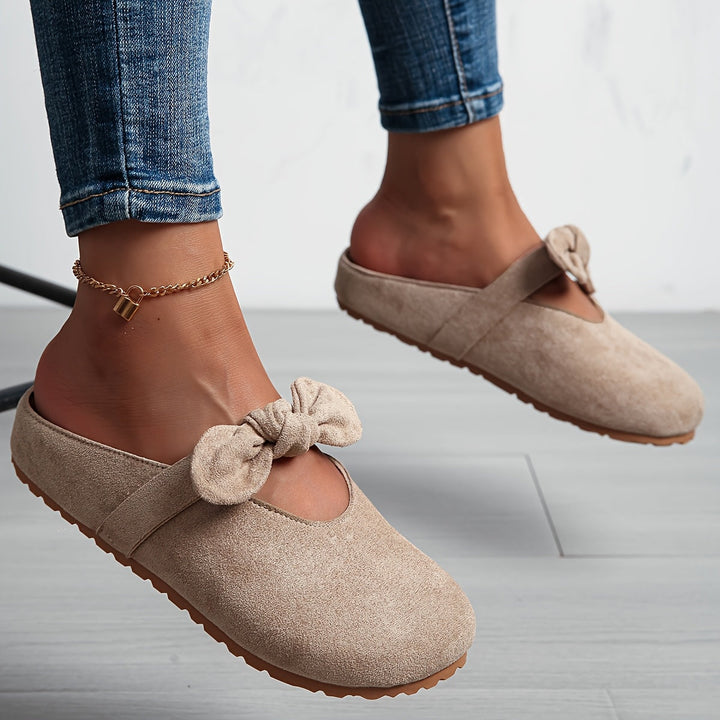 Whitney | Bløde Bows Slip-On Mules