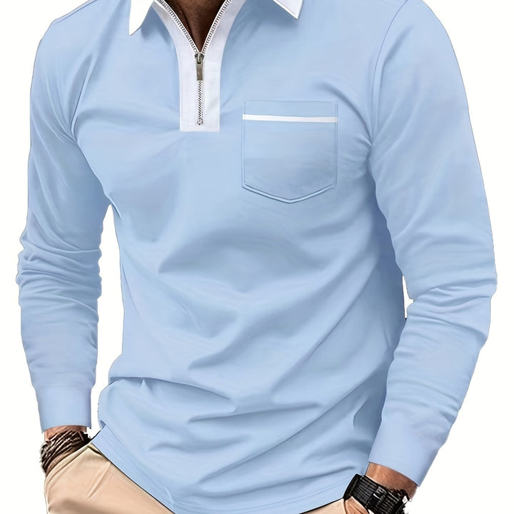 Curtis | Raffineret Zip-Krave Polo Shirt