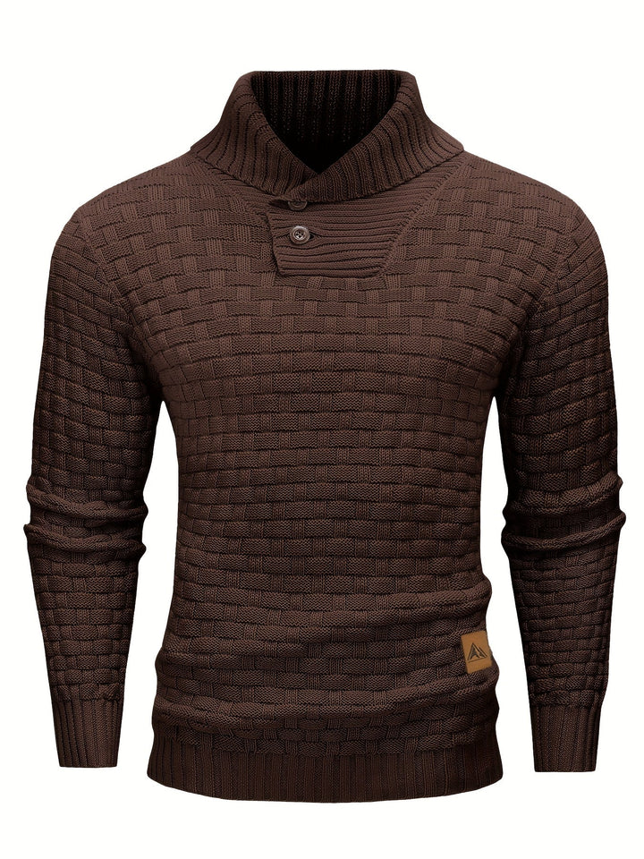 Alistair | Tekstureret Skulderkrave Sweater