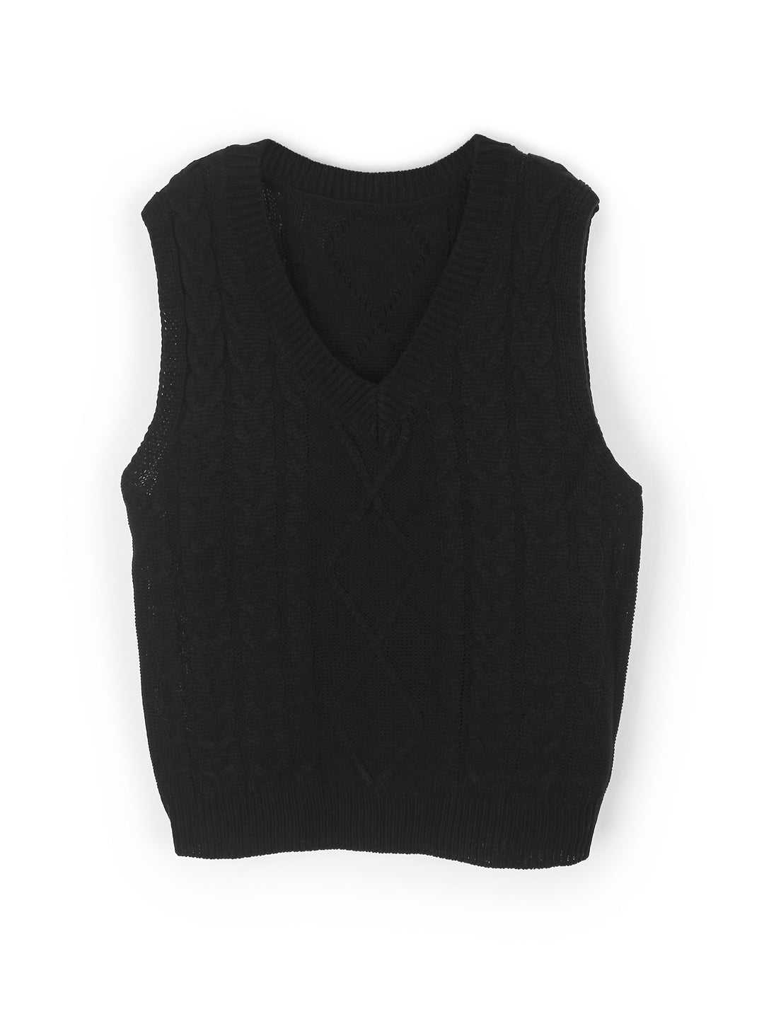 Cora | Cozy Cable-Knit V-Hals Sweater Vest