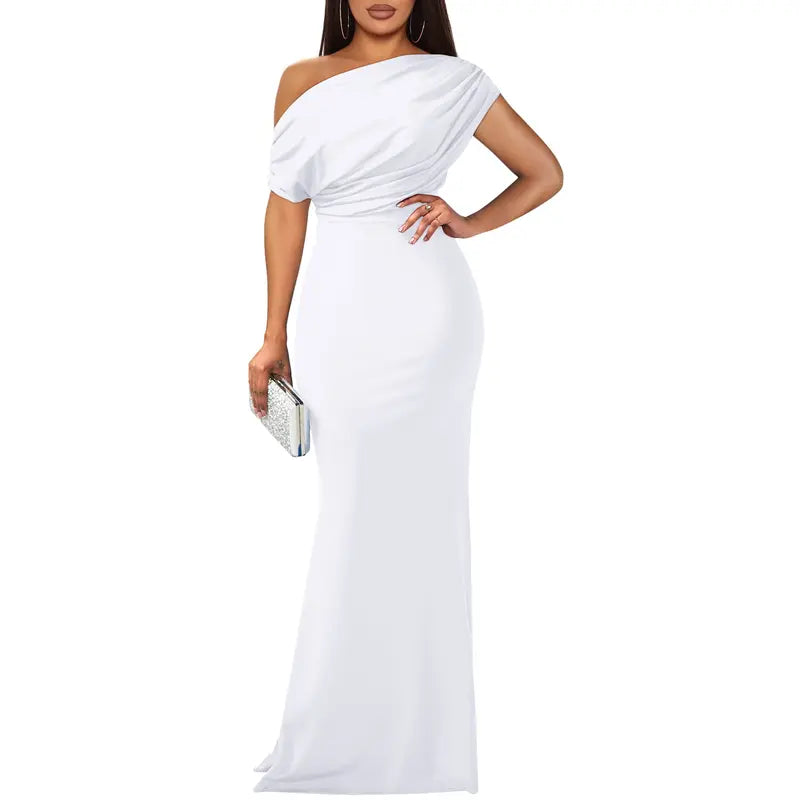 Rose | Elegant Off-Shoulder Aftenkjole