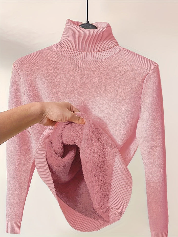 Selena | Cozy Lined High-Neck Sweater