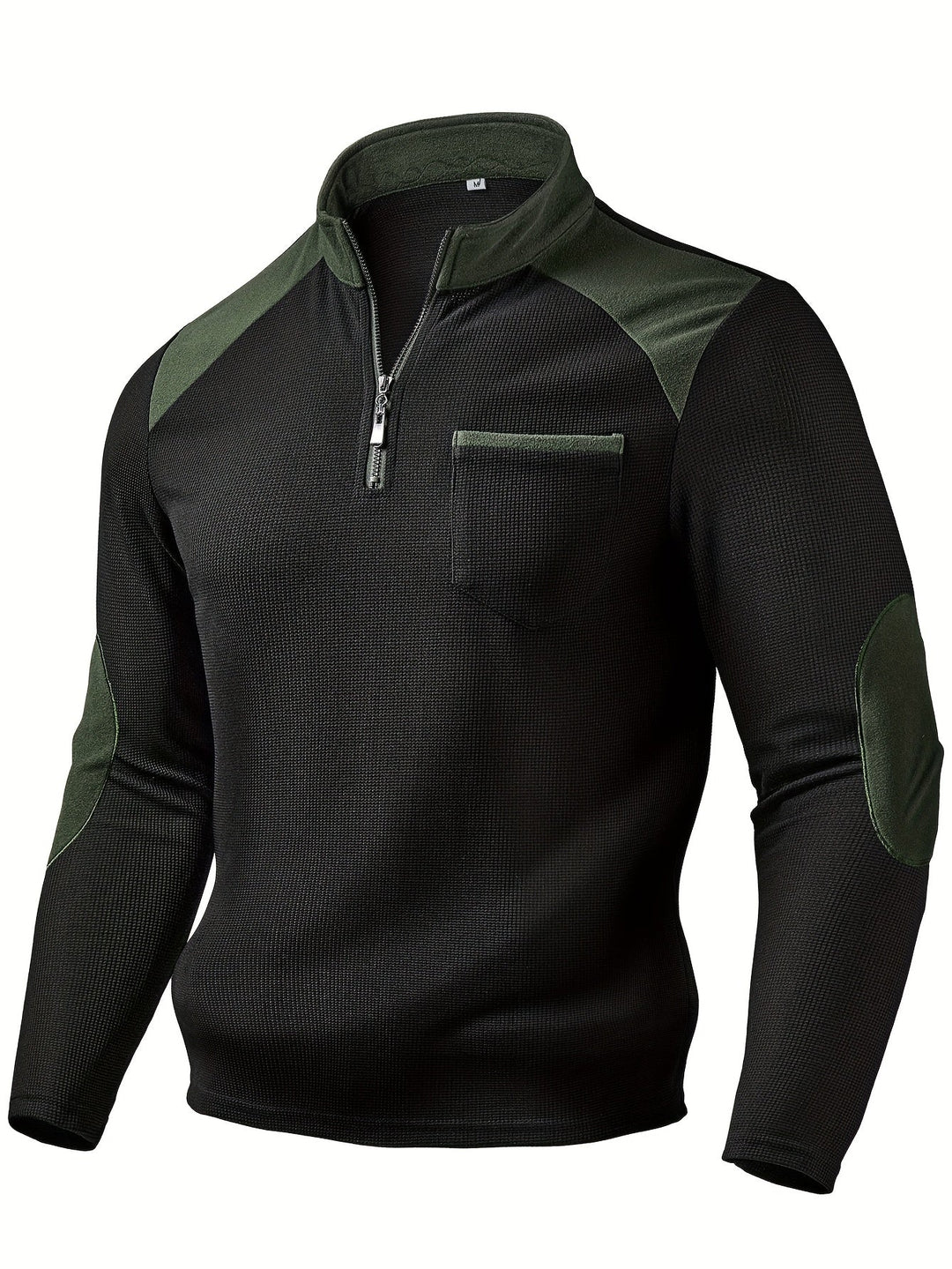 Rory | Tekstureret Farveblok Quarter-Zip Pullover