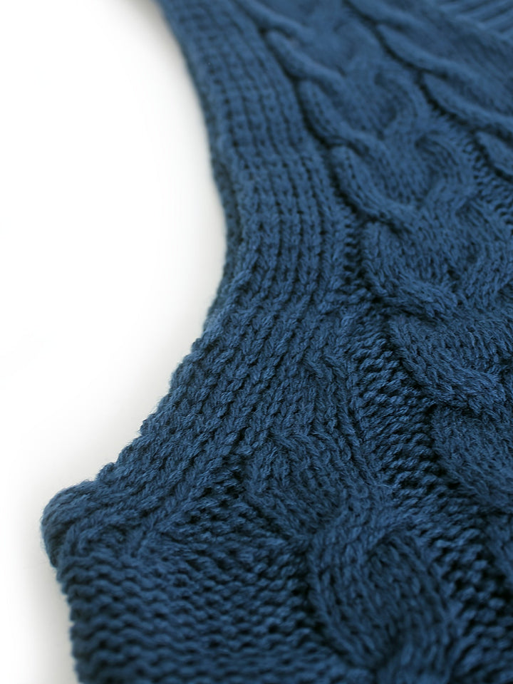 Cora | Cozy Cable-Knit V-Hals Sweater Vest