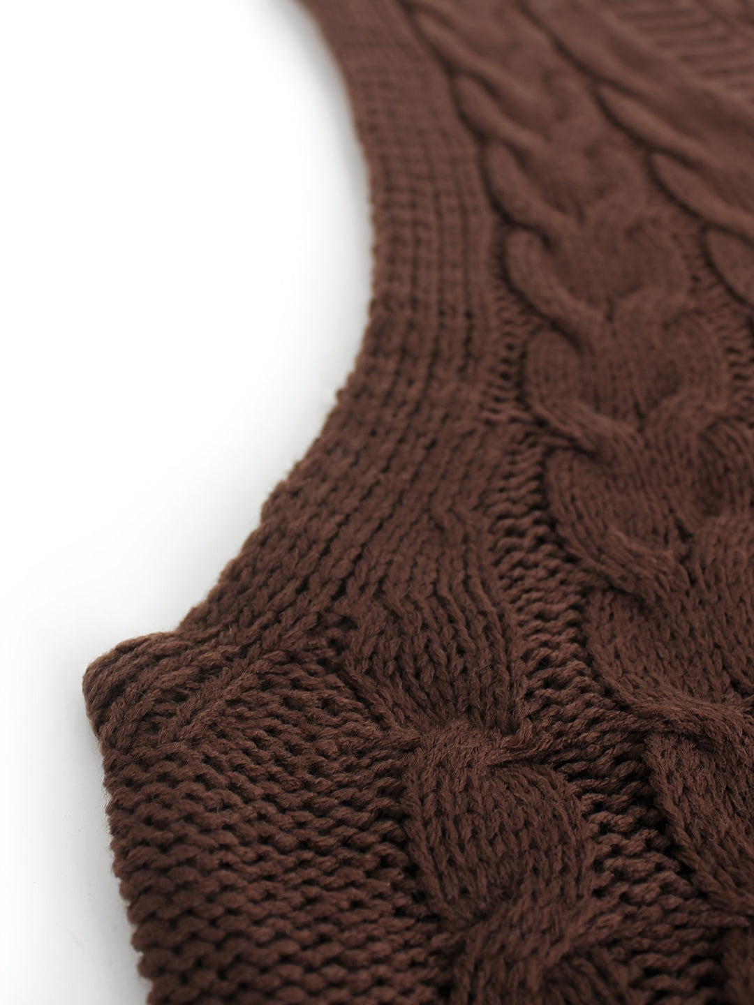 Cora | Cozy Cable-Knit V-Hals Sweater Vest