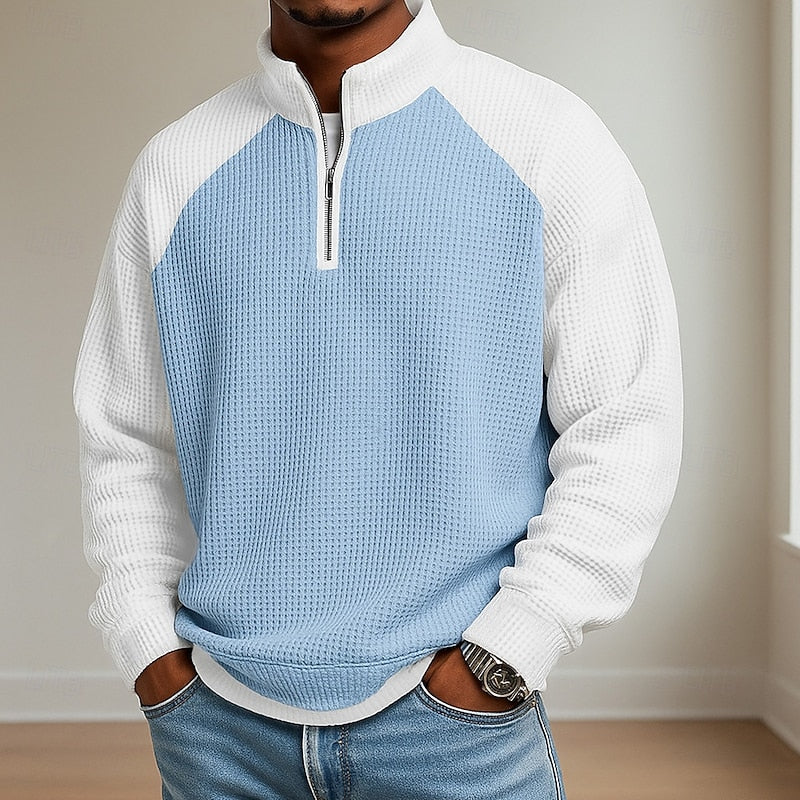 Lincoln | Tekstureret Quarter-Zip Pullover
