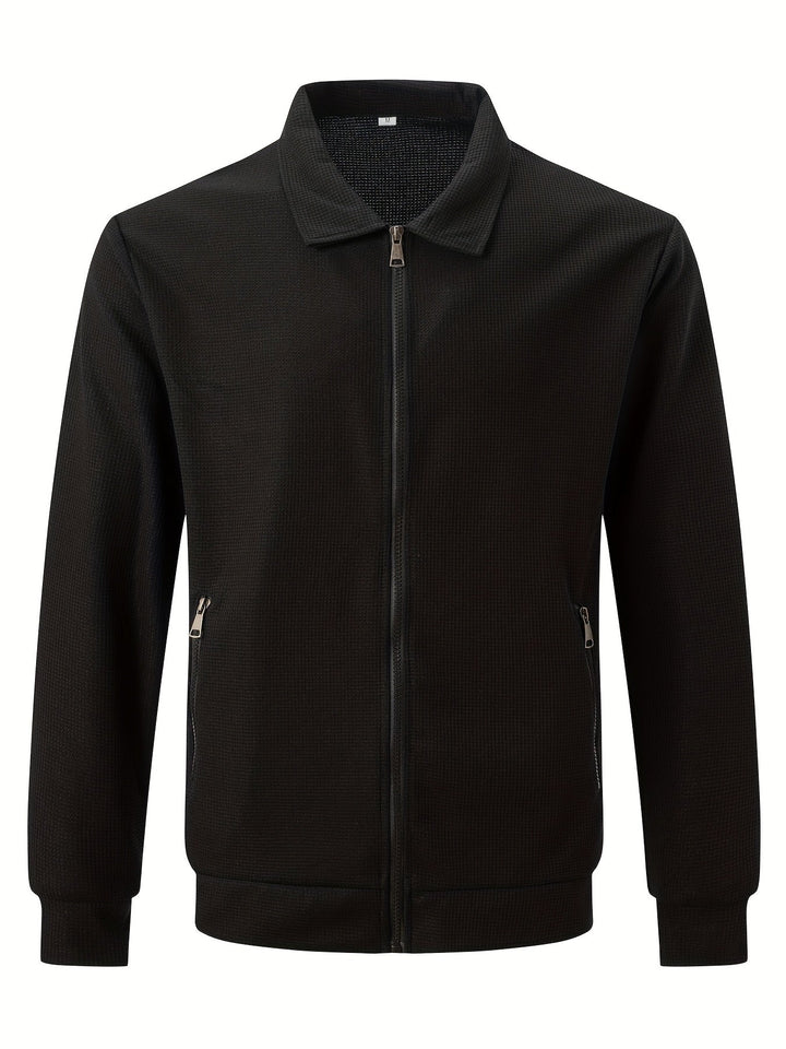 Cameron | Tekstureret Zip Jakke