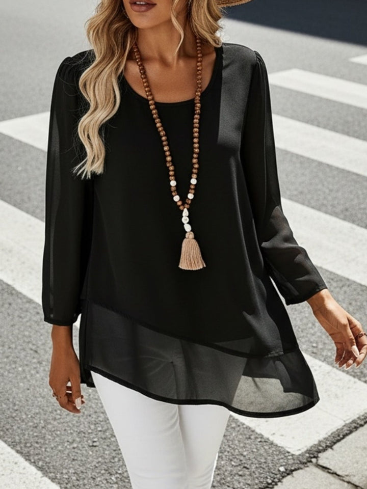 Annika | Lagdelt Flydende Bluse