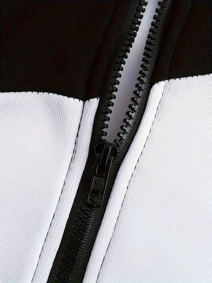 Bryce | Farveblok Zip-Up Hættejakke