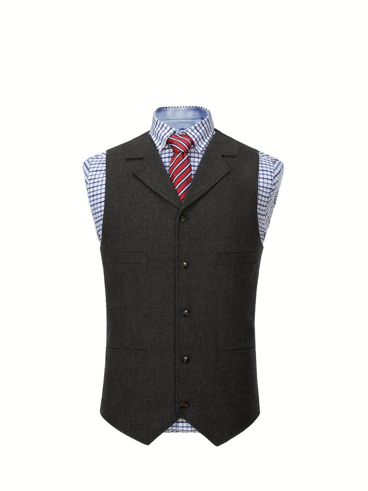 Colton | Heritage Herringbone Vest