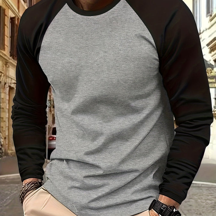 Trevor | To-farvet Raglan Langærmet Top