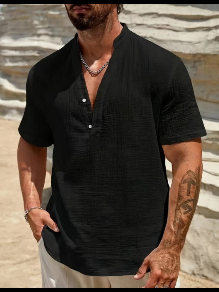 Preston | Afslappet Henley Skjorte
