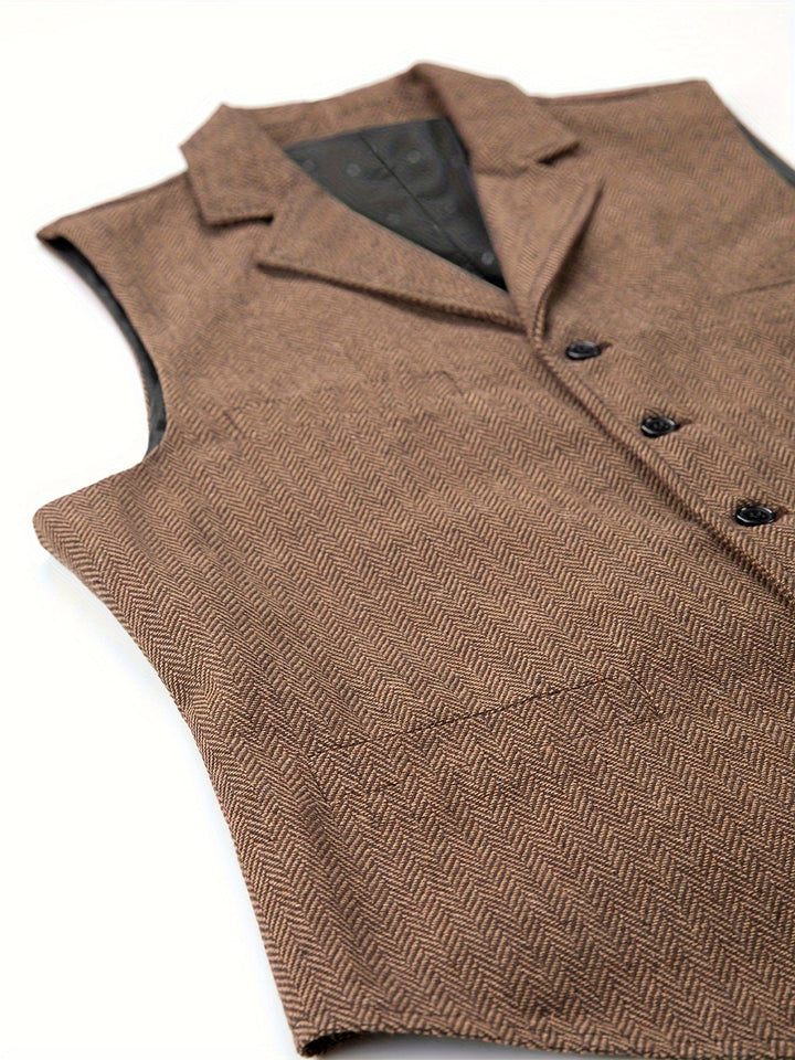 Byron | Raffineret Herringbone Vest