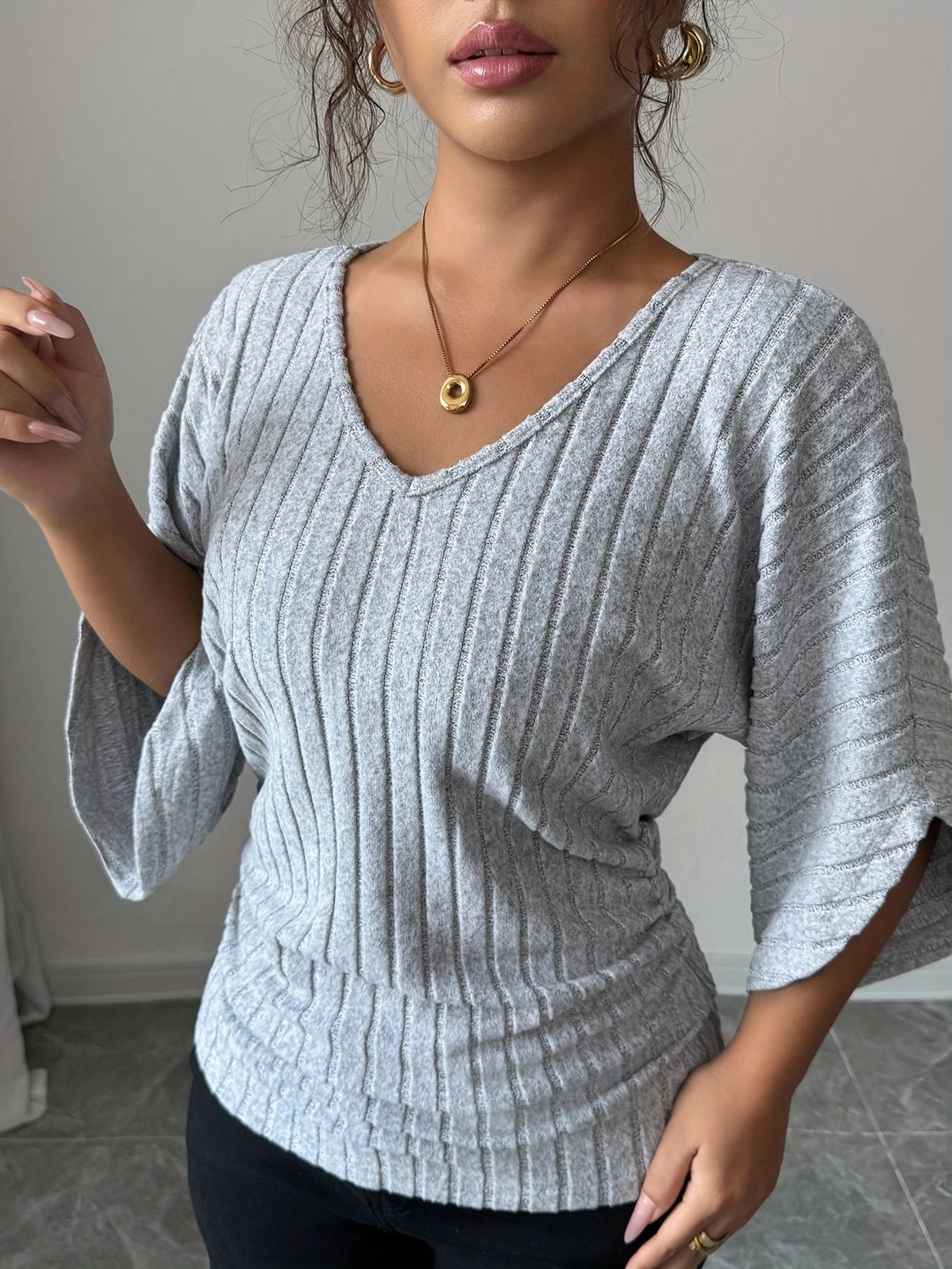 Marianne | Afslappet V-Hals Top