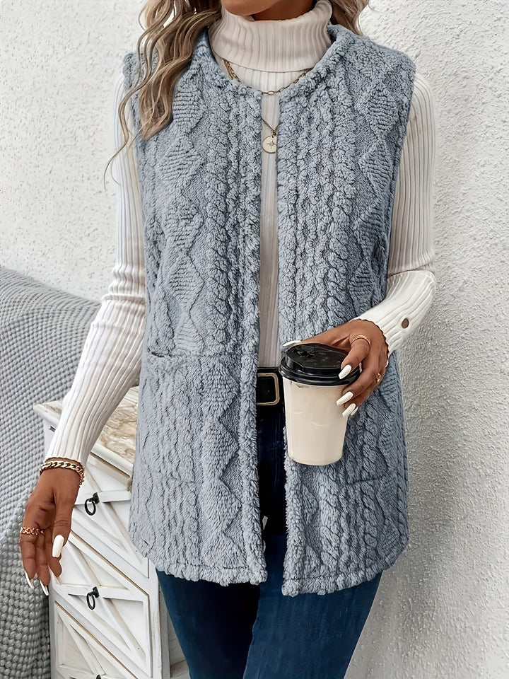 Brenna | Cozy Textured Sleeveless Vest