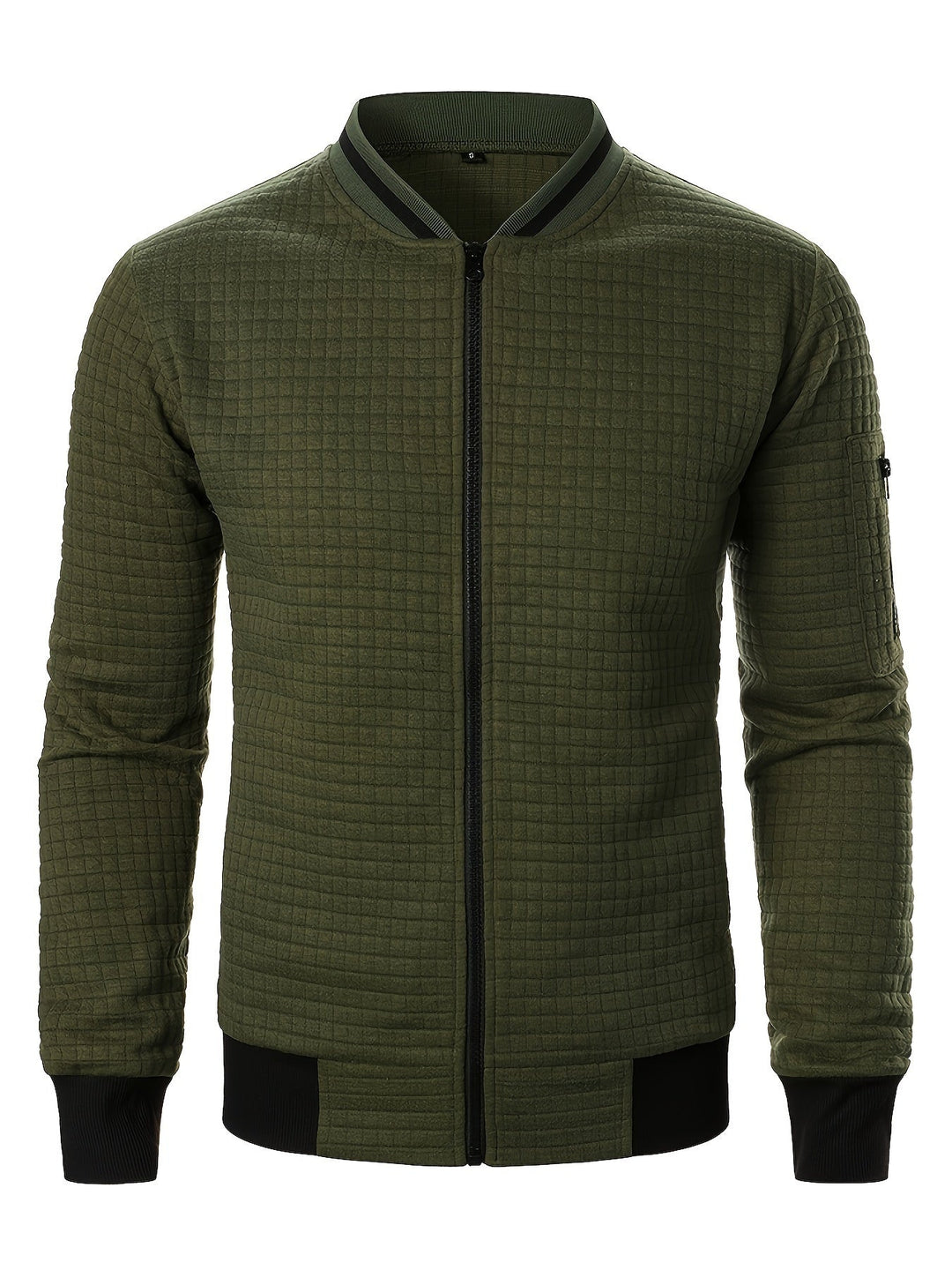 Raymond | Tekstureret Zip-Up Bomberjakke
