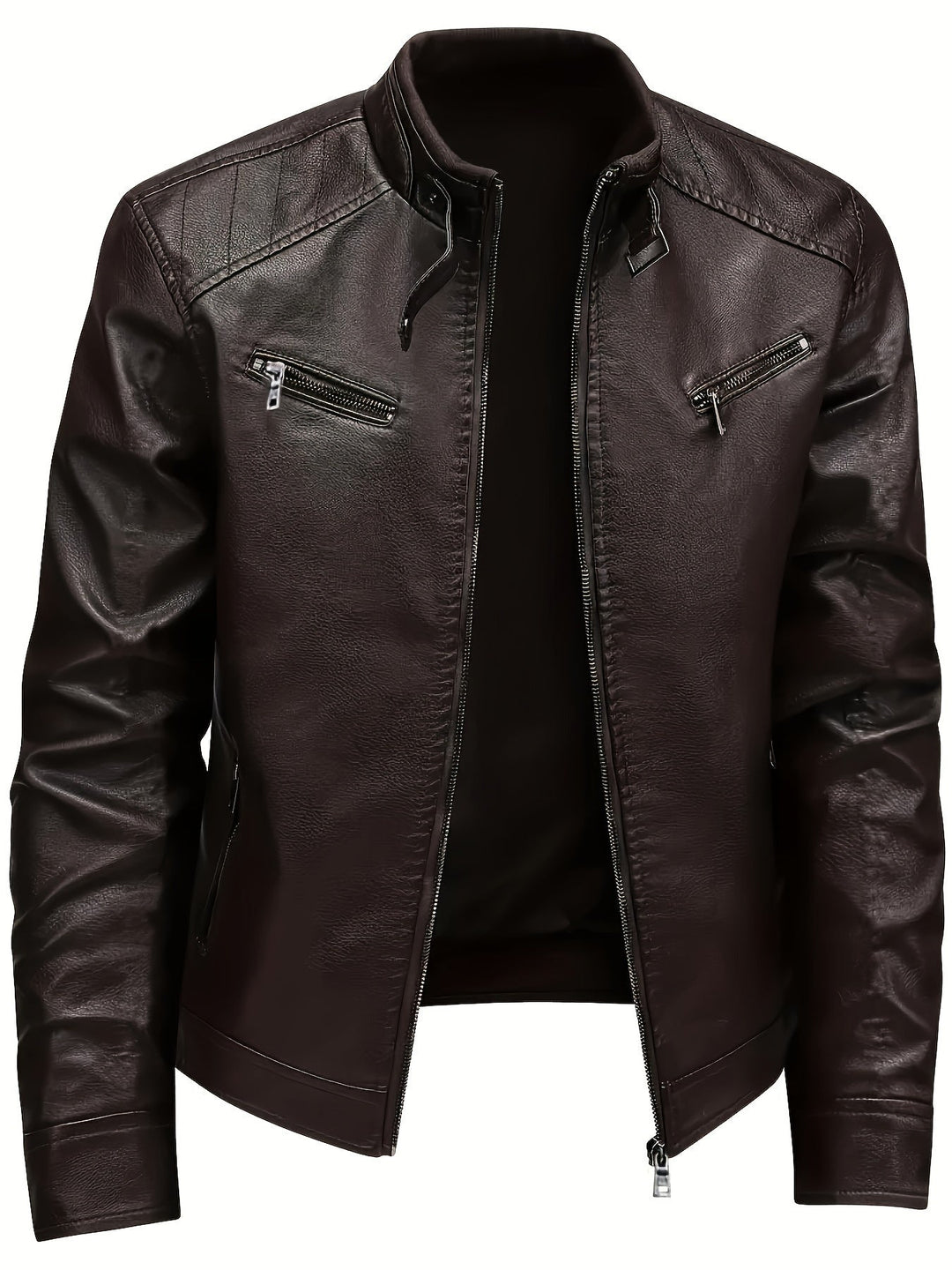 Tobias | Klassisk Stand-Collar Moto Jakke